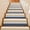 Blue, variant on Brown and Blue Gradient Stair Treads Non Slip for Steps Minimalist Navy Blue Ombre Modern 7 Pcs Reusable Adhesive Stair Runner Mats for Dogs Elders Carpet Treads Rugs for Staircase 8x30 In
