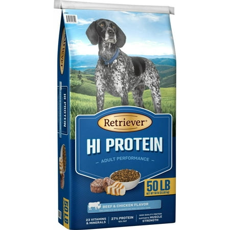 Retriever All Life Stages High-Protein Beef Recipe Dry Dog Food 50 lb