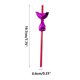 thumbnail image 5 of Pajitas de papel desechables con diseño de cola de sirena 3D, paquete de 4 pajitas decorativas con lentejuelas y escamas de pez para fiestas, batidos y café., 5 of 7