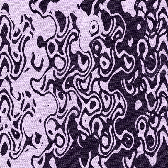 Ahgly Company Indoor Square Patterned Dark Purple Area Rugs, 8' Square