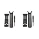 thumbnail image 4 of Correa de reloj Kenally de goma con destornillador y cierre de Acero inoxidable para Ambit 1 2 3 Negro 2piezas, 4 of 5
