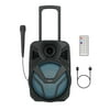 Tzumi MaxxBass LED Jobsite Speaker, Rechargeable Bluetooth PA System and Party Speaker with 15" Subwoofer