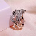 thumbnail image 4 of Fashion Women Gifts Cubic Zircon 925 Silver Rings Engagement Jewelry Sz 6-10, 4 of 7