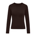 thumbnail image 6 of GUACER Fleece Warm Crewneck Tops for Women Long Sleeve Soft Stretch Slim Fit Base Layer Shirts for Casual Fall Winter, 6 of 7
