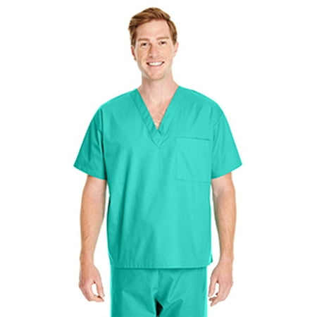 Crimson Scrubs Top - Harriton Adult Restore 4.9 oz. Scrub Top