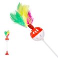 thumbnail image 4 of Cat Teaser Wand Suction Cup Cute Fake Feather Cat Bell Toy Cat Interactive Toy, 4 of 10
