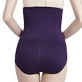 thumbnail image 5 of Defitshape Women's Thong Shapewear Shaper Shorts Butt Lifter Firm Control Underwear Panties High Waisted Purple Large, 5 of 5