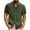 Army Green, variant on Vivianyo HD Short Sleeve Button Down Casual Tee for Men Men Casual T-shirt Solid Short Sleeve Stand Collar Buttons Pullover Blouse Tops