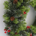 thumbnail image 2 of Farship Christmas Wreaths for Front Door 17" Christmas Frost Wreath with Red Berries, Christmas Home Decoration Indoor Outdoor for Winter Wall Windows Decor, 2 of 6