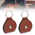 thumbnail image 4 of Guitar Pick Holder, Practical PU Leather Multipurpose Snap Buckle Design 2pcs Guitar Picks Case  For Guitar Picks For Coins Black,Brown, 4 of 8