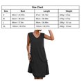 thumbnail image 4 of Vestido sin mangas Crtynell con cuello en V ribete de volantes poliéster Suelto corto para mujer, 4 of 5