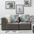 thumbnail image 2 of BANET Throw Pillow Covers Blue Cushion Case for Sofa Couch Set of 2 Pillowcase Square 12x12in, 2 of 7