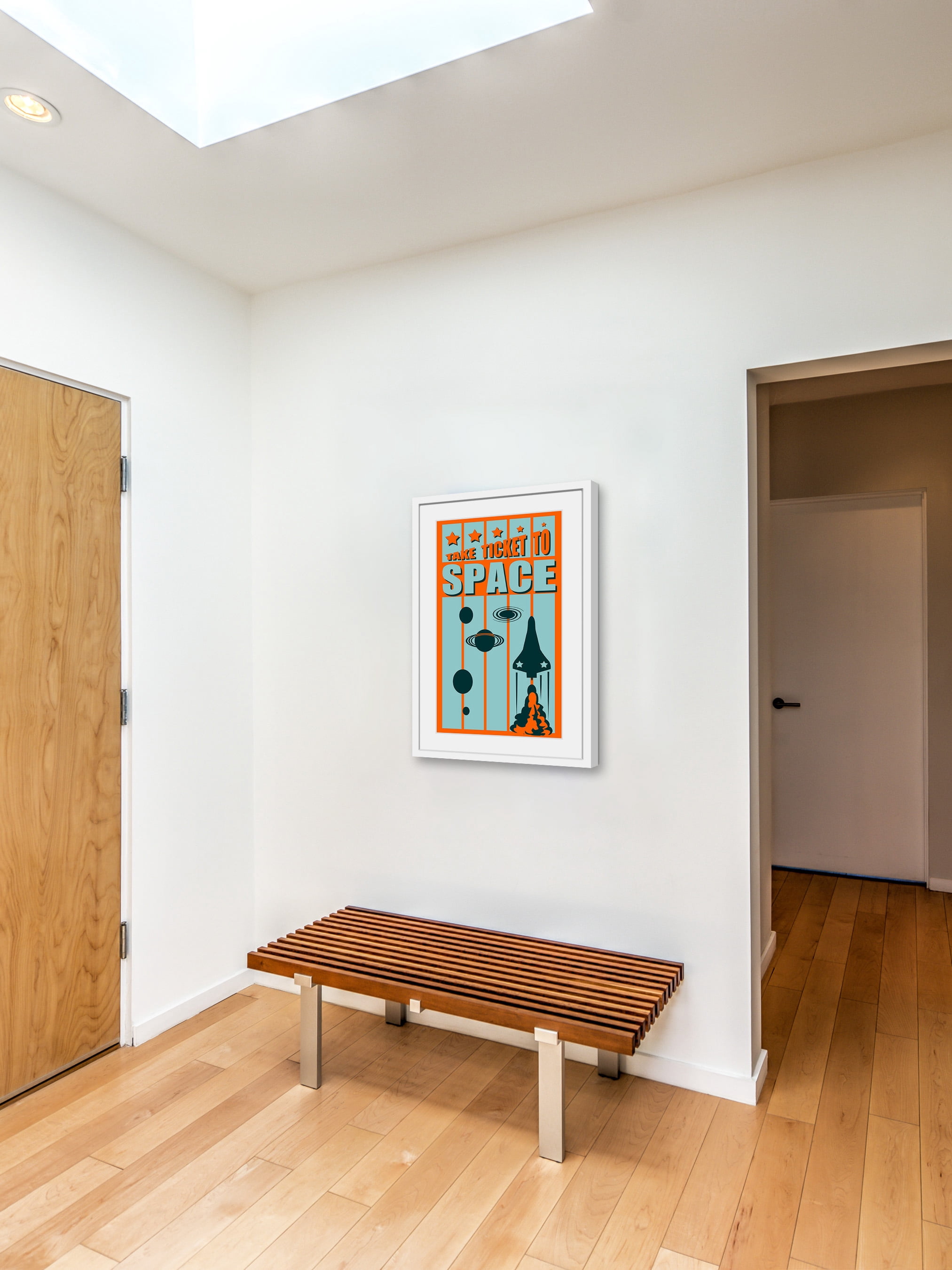 "Ticket to Space" Framed Painting Print