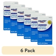 (6 pack) Equate Optimal Lubrication and Hydration Eye Drops, 0.5 FL OZ