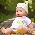 thumbnail image 4 of Toddler Toys Kids Toy Gifts QTOCIO 11.02in Voice Talking Vinyl Simulation Doll Soft Rubber Baby Toys Kindergarten Early Education Dolls Children's Playmate, 4 of 6