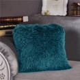 thumbnail image 1 of Amazing Rugs PIL-NS-2013 18 x 18 in. Decorative Shaggy Pillow in Turquoise, 1 of 1