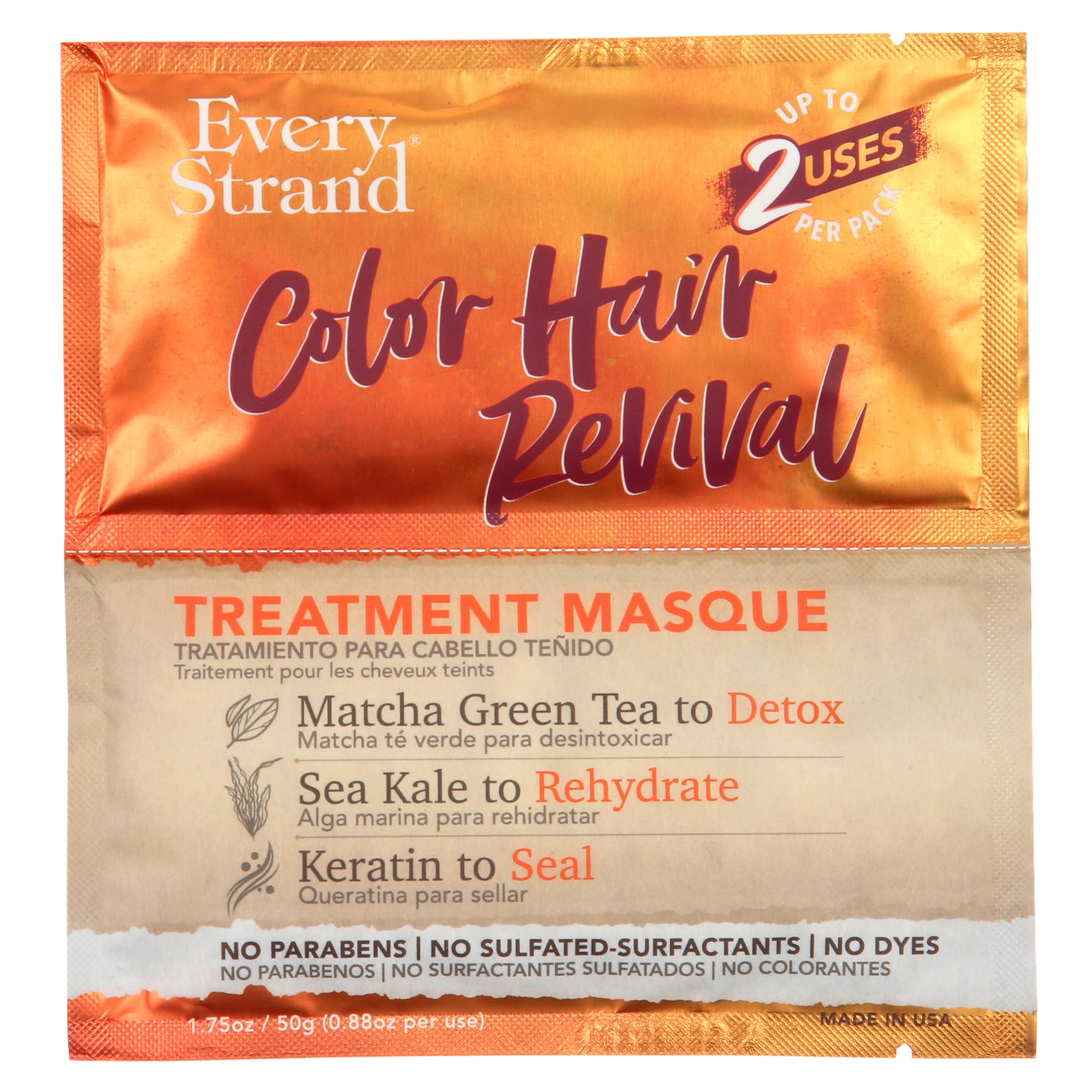 (4 pack) Every Strand Color Hair Revival Treatment Masque, All Hair Types, Moisturizing