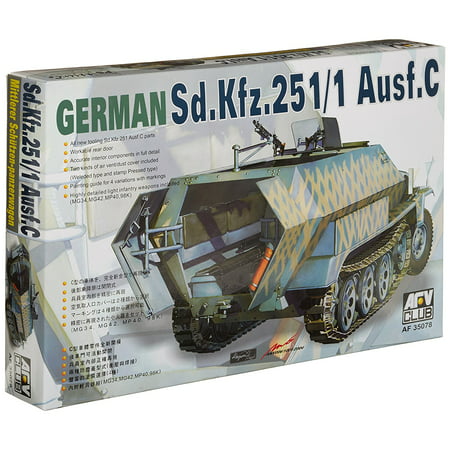 SdKfz  Ausf C Halftrack 1-35, Plastic Model Kit By  Ship from US - AFV Club 251/1