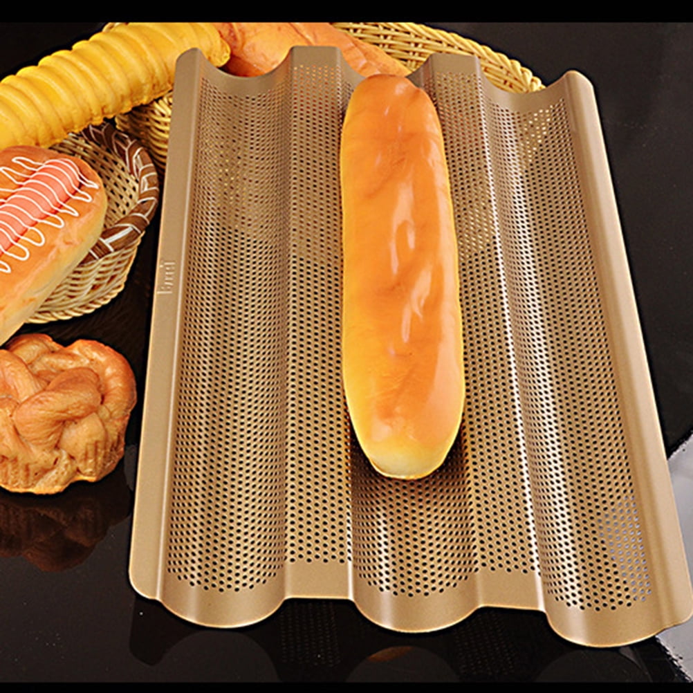 Slot Non Stick Baguette Baking Tray Loaf Mold French Bread Pan