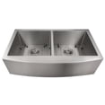 thumbnail image 5 of ZLINE 36 in. Niseko Farmhouse Apron Mount Double Bowl Kitchen Sink with Bottom Grid (SA50D), 5 of 9