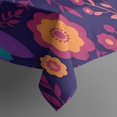 thumbnail image 6 of Pioneer Flower Floral Print Pattern Rectangle Tablecloth 60"x120",Waterproof Polyester Rectangle Table Cloth, Wipeable Spillproof Polyester Tablecloth for Dining, Camping, Indoor and Outdoor, 6 of 6