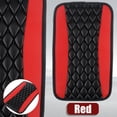 thumbnail image 1 of Wisewang Pu Leather Center Console Cover Comfortable And Wear-Resistant For Car Armrest Easy Installation Red, 1 of 6