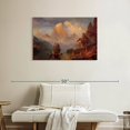 thumbnail image 2 of Elephant Stock The Rocky Mountains Wall Art - Horizontal Canvas Wall Art - Living Room Wall Decor - Nature Canvas - Gray And Brown Decor By Albert Bierstadt - 36" x 24", 2 of 8