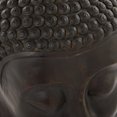 thumbnail image 5 of 23" x 47" Black Polystone Meditating Buddha Sculpture with Engraved Carvings and Relief Detailing, by DecMode, 5 of 12