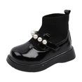 thumbnail image 2 of LvhaoGJOB Sock Boots for Kids Stretchy Knit Shaft Pearl Decoration sock boots ankle boots All Season Footwear, 2 of 7