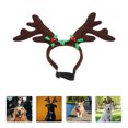 thumbnail image 4 of Cabeza de navidad para mascotas Decoración del perro del aro Diadema linda Decoración Bowknot para el Festival de Navidad (Patrón de Bowknot verde), 4 of 6