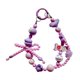 thumbnail image 2 of Llavero con cuentas, pulsera y llavero púrpura, 2 of 9