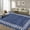 blue, variant on Studyset 8x10 Area Rug for Living Room Scalloped Washable Large Bedroom Rug Non Slip Stain Resistant Modern Border Dining Room Throw Carpet Scalloped Boho Rug for Home Decor Office Nursery