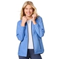thumbnail image 2 of Free Country Women's X2O Anorak Rain Jacket Chambray L, 2 of 3