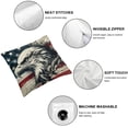thumbnail image 6 of nygtbtfer US Flag Decorative Throw Pillow Cover on American Flag Couch Pillow Cover for Modern Simple Farmhouse Style Decor White, 6 of 7