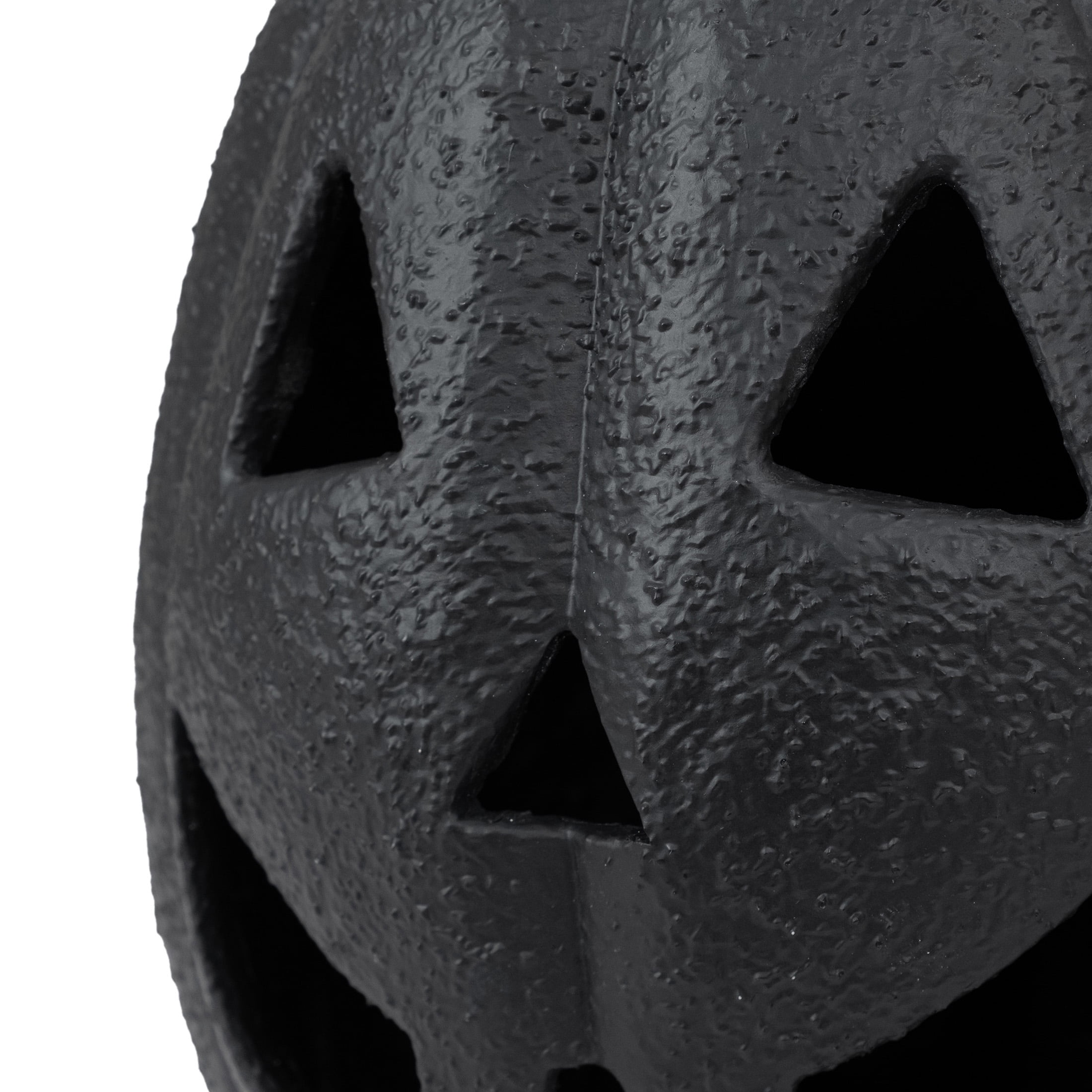 My Texas House Halloween Jack-o'-Lantern Tabletop Decoration, Black, 13"