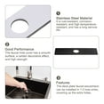 thumbnail image 3 of 10 Inch Sink Faucet Hole Cover, Stainless Steel Square Deck Plate Faucet Escutcheon Sink plate, Black, 3 of 7