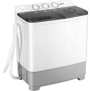 Kuppet Mini Machine à laver et Essoreuse 2 en 1 compacte Blanc et Gris