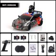 thumbnail image 3 of 1:24 Scale High-Speed RC Drift Car with 2.4GHz Remote Control, 720P Camera, Dual 3.7V 300mAh Batteries, Spare Drift Tires, 50m Control Range, Brushed Motor, and Responsive Steering for Precision, 3 of 6