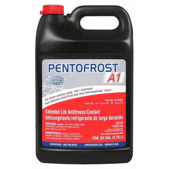 Anticongelante PENTOSIN Rav4 2004 Toyota L4 2.4L Concentrado Rojo Pentofrost A1 1 Gal