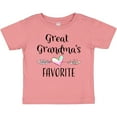 thumbnail image 3 of Inktastic Great Grandmas Favorite- Heart Great Grandchild Boys or Girls Baby T-Shirt, 3 of 5