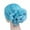 Lake Blue, variant on Women Exaggerated Flower Decor Turban Hat Solid Color Elastic Bonnet Beanie Hat Soft Breathable Pullover Hat Streetwear