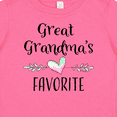 thumbnail image 4 of Inktastic Great Grandmas Favorite- Heart Great Grandchild Boys or Girls Baby T-Shirt, 4 of 5