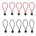 thumbnail image 1 of Juego De 10 Cuerdas Bungee Cords - Canopy Fasteners Heavy Duty Tie Loops Con Bolas De Palanca De Plástico (5 Correas Elásticas Rojas + 5 Correas Elást, 1 of 9