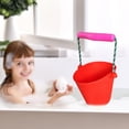 thumbnail image 3 of Cubo plegable de silicona de 1.5L para acampar rojo Sunnimix Cubo plegable, 3 of 6