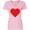 AD-Pink, variant on Inktastic Red Heart Women's V-Neck T-Shirt
