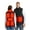 Black, variant on Women Mens Heated Jacket Plus Size Sleeveless 8 Heating Zones 3 Temperature Modes Zip Up Quilted Vest with Pockets Heart Print USB Rechargeable Washable Thermal Winter Coat