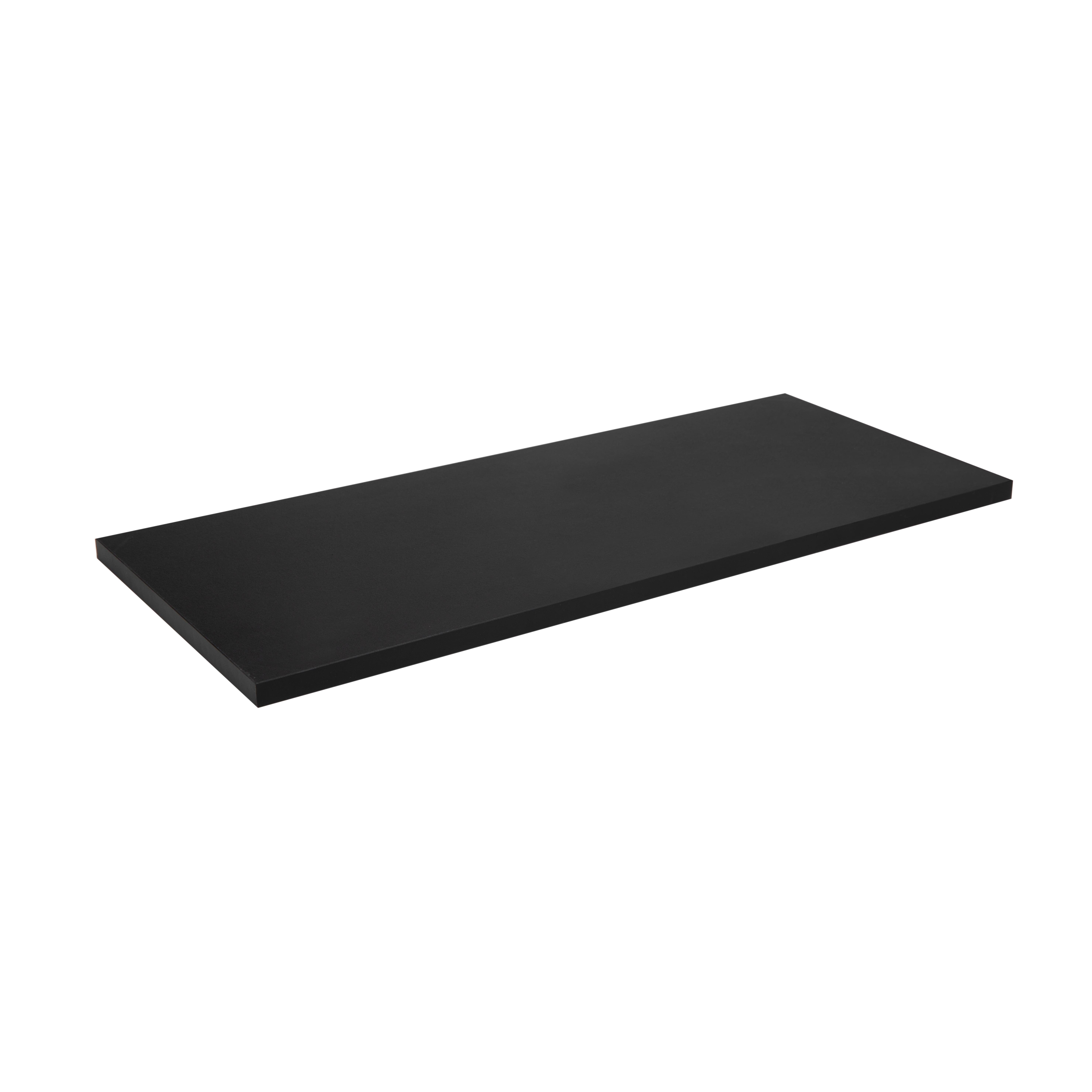 Hyper Tough 6 in. x 15 3/4 in. Modern Black Laminated Wood Wall Shelf