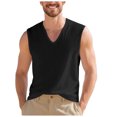 thumbnail image 1 of Men's Workout Tank Tops Gym Sleeveless Shirts V Neck Bodybuilding Muscle Tee Shirt, 1 of 9