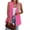 Bright pink, variant on Women's Sleeveless Casaul Open Front Blazer Vest Office Button Tank Coat