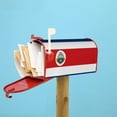 thumbnail image 6 of Bingfone Costa Rica Flag Magnetic Mailbox Cover Standard Size For Garden Yard Outdoor Decorations-21x18 In, 6 of 7